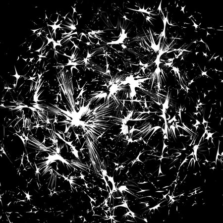 stylized fireworks, abstract vector art illustration
