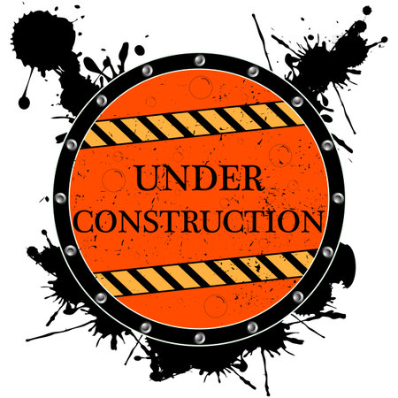under construction icon, abstract vector art illustrationのイラスト素材