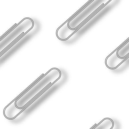 metallic clips pattern, abstract seamless texture; vector art illustrationのイラスト素材