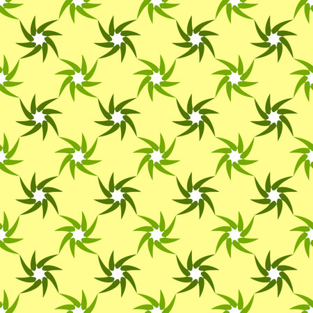 twisted flowers geometric patternのイラスト素材