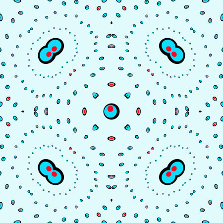 bubbles seamless pattern, abstract seamless texture; vector art illustration