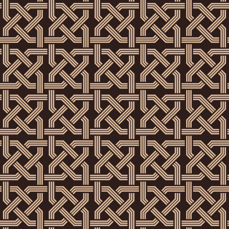 seamless pattern of knotting ornaments.Armenian fret textureのイラスト素材