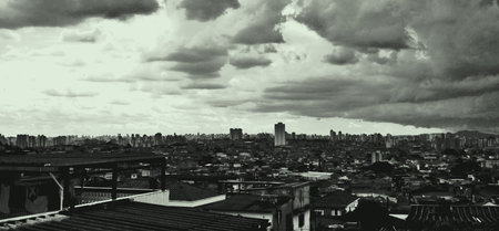 The sun was gone, but the clouds remained. cinema image - dusk