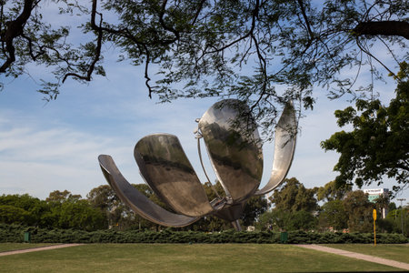 Flower Sculpture - Argentinaのeditorial素材