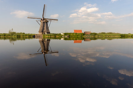 Kinderdijk Windmills - Netherlandsの写真素材