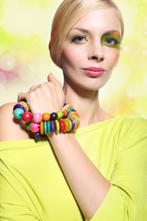  colorful make-upの写真素材