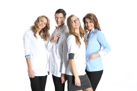 Young doctors in hospital の写真素材