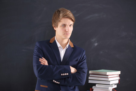 Man before the exam 