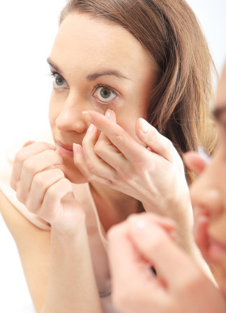 Contact lens の写真素材