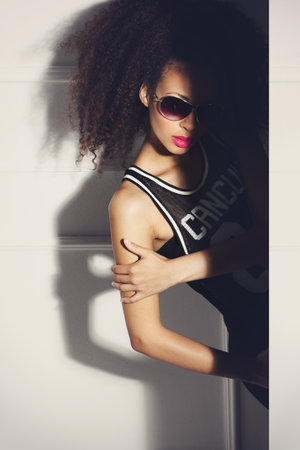 Style, chic, fashion - street styling,  Mysterious, sexy, club - street styling,の写真素材