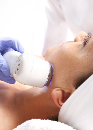 Ultrasound beauty treatmentの写真素材