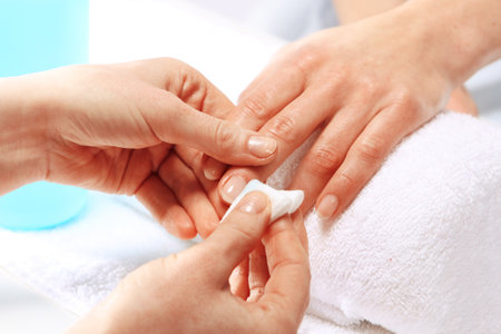 Cosmetic nail polish washesの写真素材