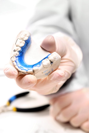Correction of malocclusion, orthodonticsの写真素材