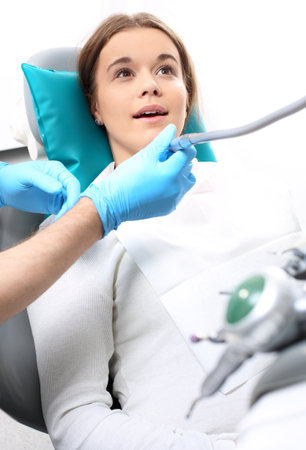 Seal light cure, dentistryの写真素材