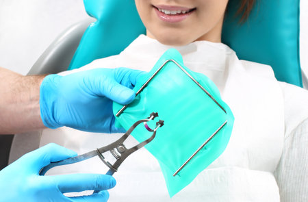 Dental treatment under anesthesiaの写真素材
