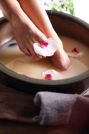 Bath for feetの写真素材