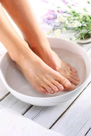 Therapeutic foot bathの写真素材