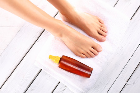 Prepare the foot until the summerの写真素材