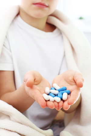 Supplements, pills help in diseaseの写真素材