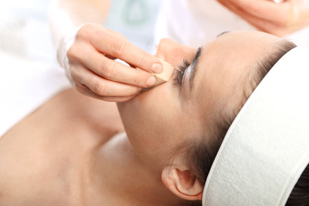 Spa and wellness relaxing facial massage Spa & wellnessの写真素材