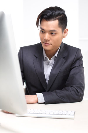 Man of success, work and perseveranceの写真素材