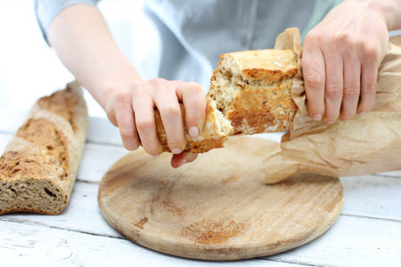 Sourdough bread natural flavorの写真素材