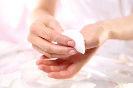 Natural oil for nail careの写真素材