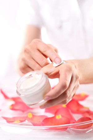 Manicure, hand peelingの写真素材