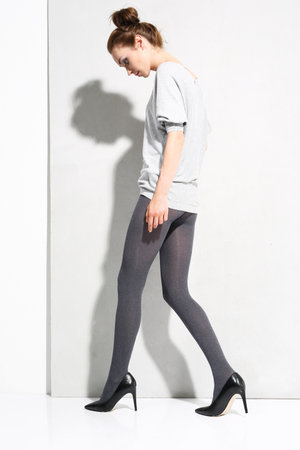 Sexy leggy girl in pantyhoseの写真素材