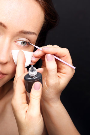 eyelash extensionsの写真素材