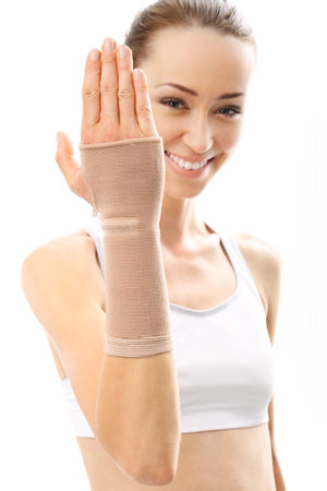 orthopedics, Compression joint stabilizer handの写真素材