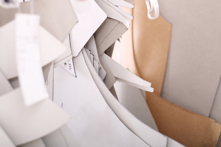 Sewing. A tailor, tailor's shelf templatesの写真素材