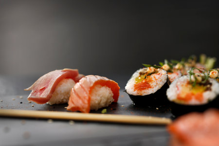 Japanese cuisine, sushi.の写真素材