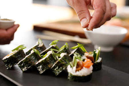 sushi rollの写真素材