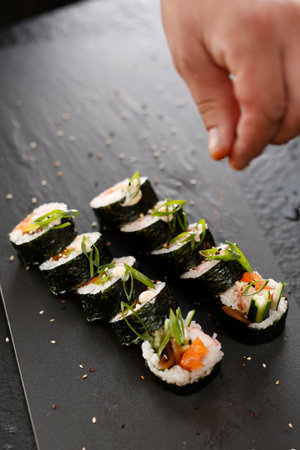 sushi rollの写真素材