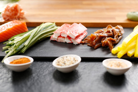 Japanese restaurant, sushiの写真素材
