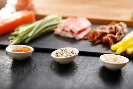 Cuisines of the world, Japanese sushiの写真素材