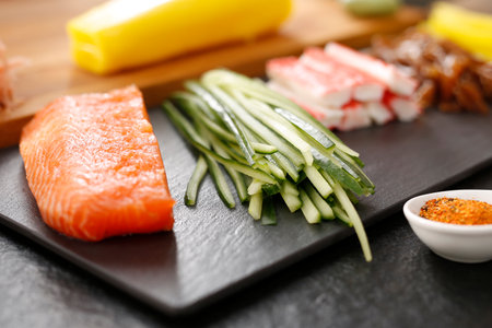 Cuisines of the world, Japanese sushiの写真素材