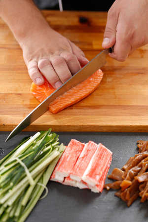 Course wrap sushiの写真素材