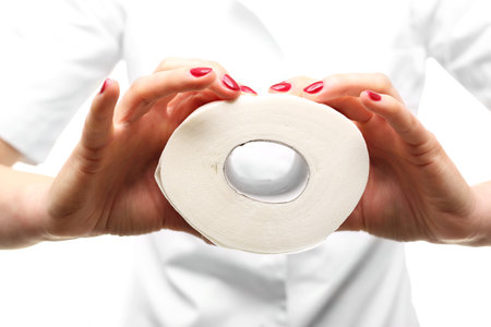 Toilet paper.の写真素材