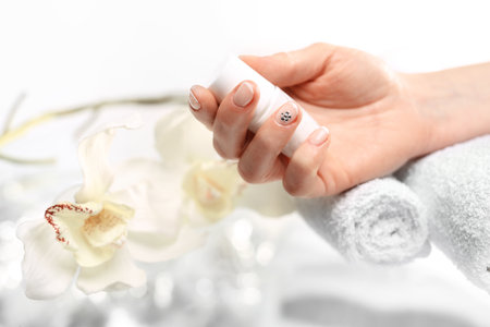 french manicureの写真素材