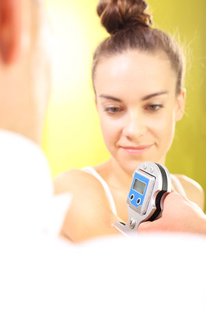 Physiotherapy, ultrasoundの写真素材