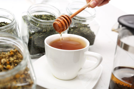 Chamomile herbal chamomile tea.の写真素材