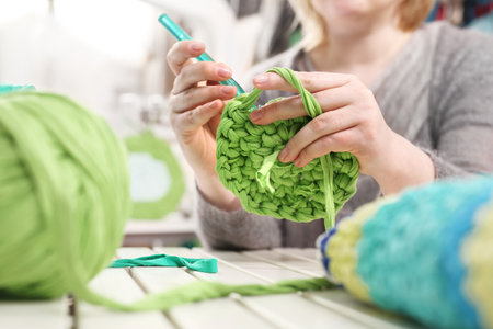 Crocheting.の写真素材