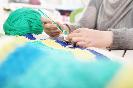 Crocheting.の写真素材