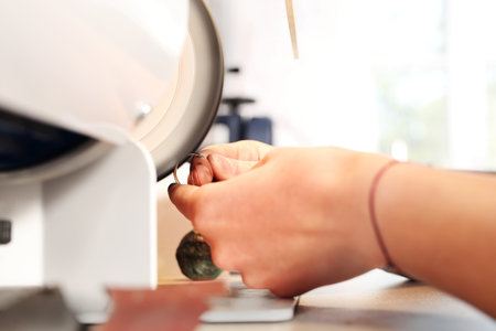 Manually creating jewelry.の写真素材