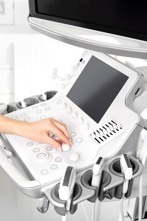 Modern ultrasound equipmentの写真素材