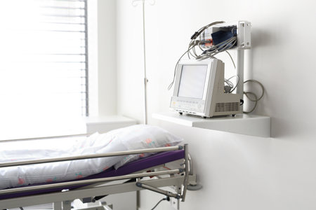 Postoperative room, recovery room at the hospitalの写真素材