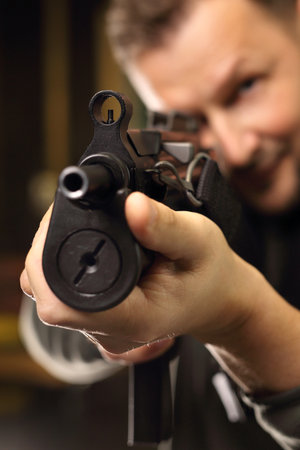 Science use of firearms.の写真素材