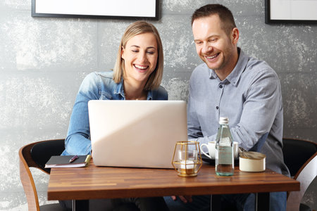 Conference on line. Work from home officeの写真素材